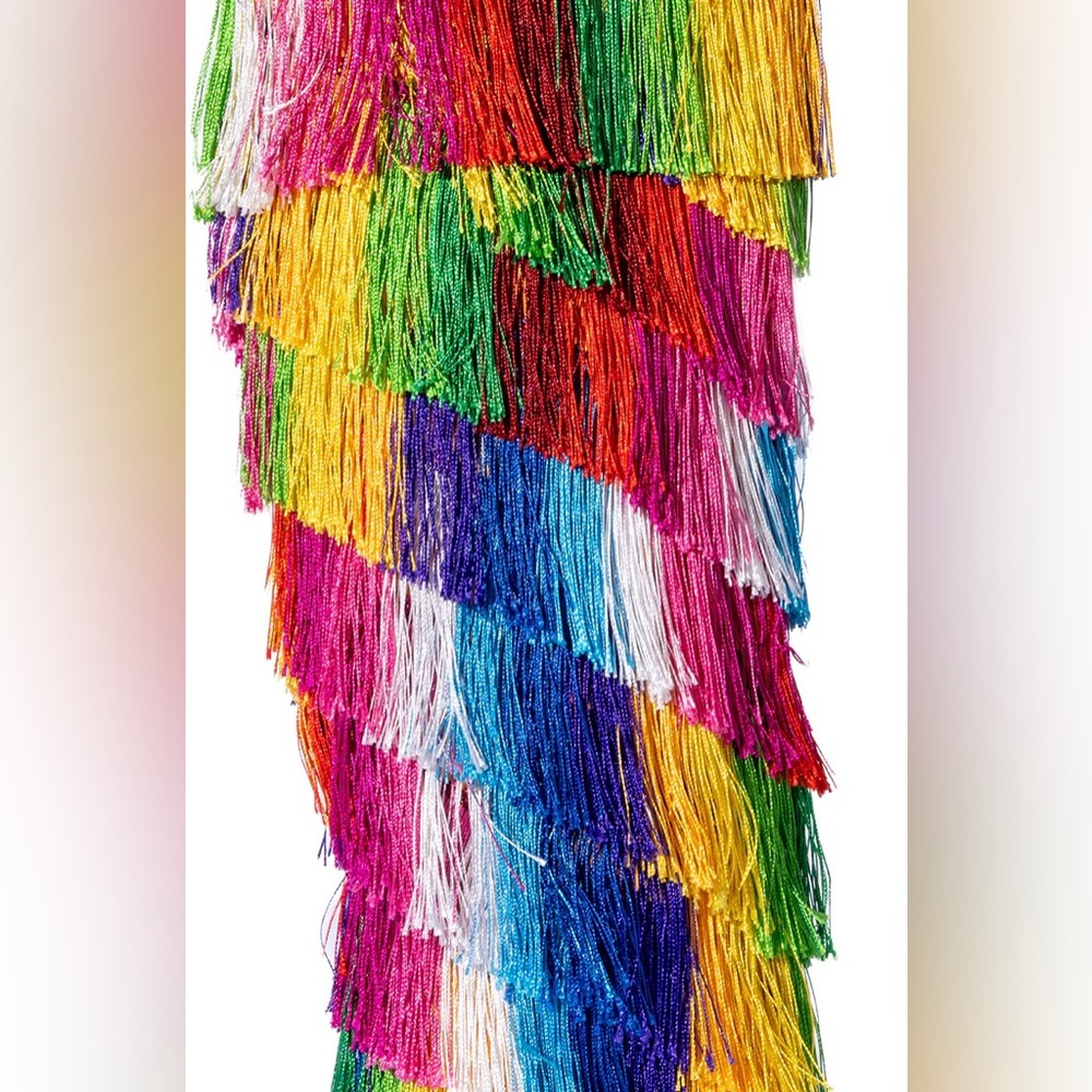 Azalea Wang Pristina Boot with Rainbow Fringe 10 - Picture 5 of 12